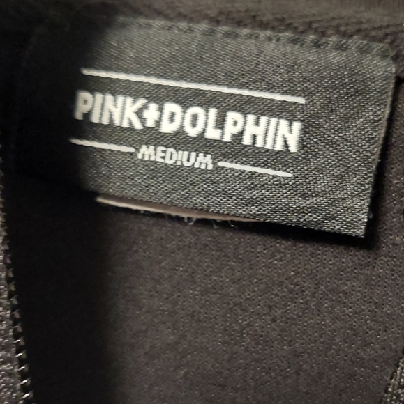 PINK DOLPHIN Black Zip Up Hoodie Jacket - Picture 4 of 10